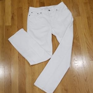Levi's White Stretch Jean's Size 29 Slim Leg